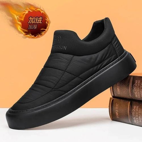 朝益潮鞋雪地靴爆款男鞋一脚蹬加绒保暖n防水鞋男士轻便软底