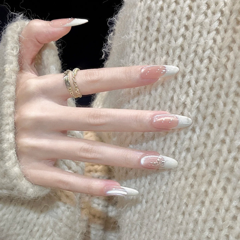 温柔仙气穿戴甲猫眼法式清冷感纯手工假指甲成品新娘孕妇高级美甲,彩妆/香水/美妆工具,穿戴甲/甲片,淘宝优惠券,粉丝福利购,淘宝优惠卷