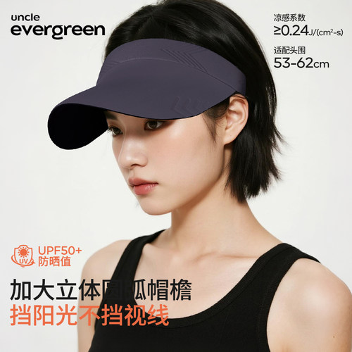 夏季防晒空顶帽女大帽檐无痕一体