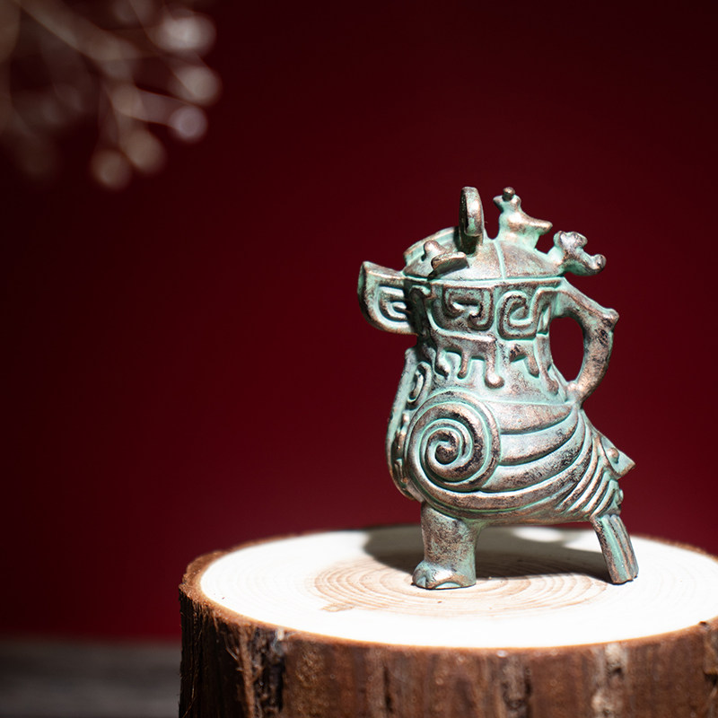 品文创妇好鸮尊护符浮雕磁贴冰箱贴卡通家居装饰品纪念品新