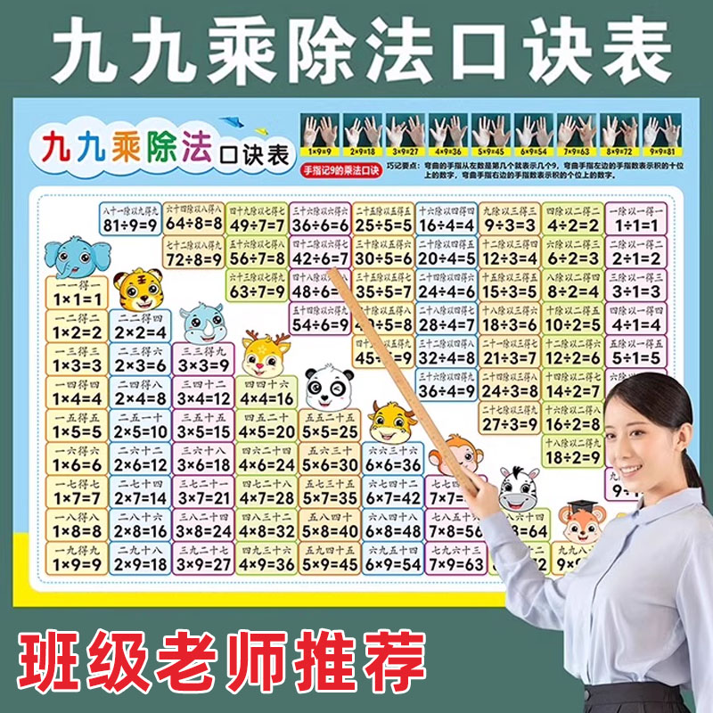 二年级99数学小生乘法口诀表