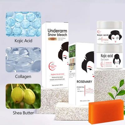跨境外贸款kojic acid菲律宾曲酸面霜曲酸皂眼霜滋润面部护肤套装