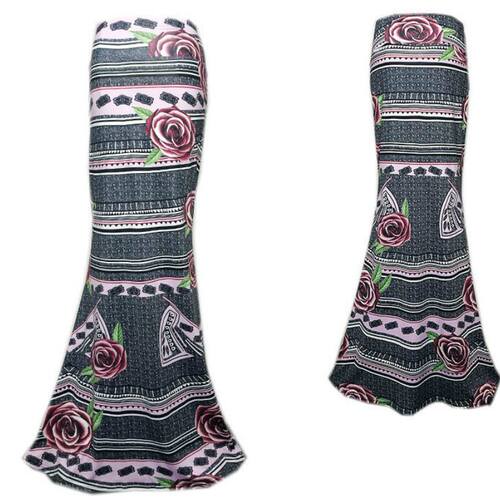 Printed package hip skirt sexy fishtail skirt 印花包臀鱼尾裙