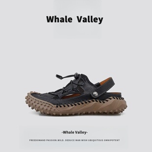 涉水凉鞋 外贸男士 夏季 网面透气沙滩鞋 Whale 户外溯溪鞋 Valley男鞋