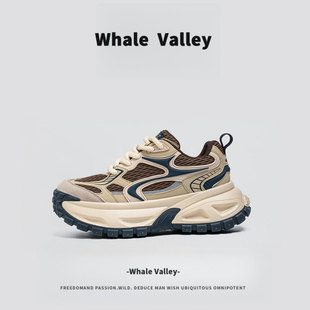 Valley男鞋 潮流百搭阿甘运动潮鞋 秋季 厚底增高老爹鞋 新款 Whale