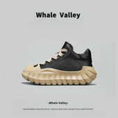 厚底增高皮面运动潮鞋 Whale 冬季 加绒大棉鞋 Valley外贸老爹鞋 男款