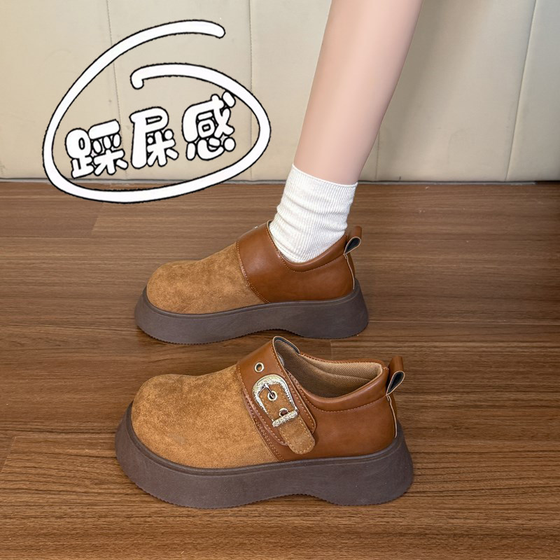 复古全包勃肯鞋女2026春季新款厚底一脚蹬懒人豆豆鞋配裙子0123r,女鞋,勃肯鞋/软木鞋,淘宝优惠券,粉丝福利购,淘宝优惠卷