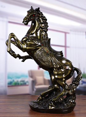 速发招财鞍马开件个铺摆业生肖马摆设办公室公司前台商务店性礼品