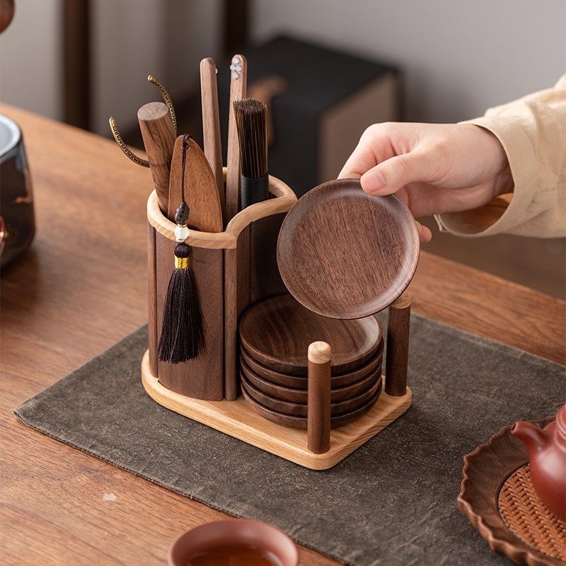 速发功夫茶具配件大全茶道六君子泡茶装具专用品套工茶桌茶台摆件