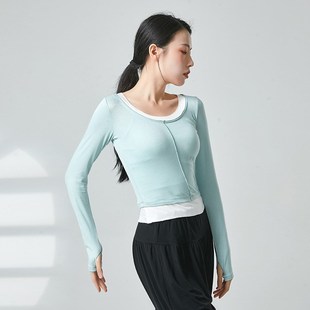 速发体古典舞套指练功服形舞常上衣撞色长袖日服穿搭专业舞蹈服