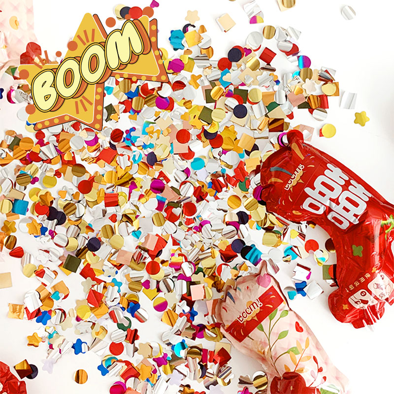 速发礼花结婚用品手枪婚礼拍庆手持小号彩娘新娘伴色婚照道具搞气