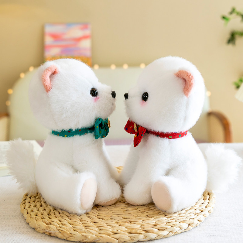 速发毛娃玩具博美儿抚迷你小狗玩偶可爱安童布绒娃男孩