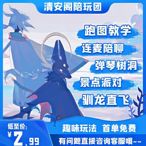 【首单免费】sky光遇陪玩团国服国际服白鸟陪跑图弹琴驯龙教学