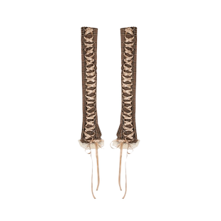 Selkie 套手套 collection 复古英伦风焦糖千鸟格花袖 秋冬配饰