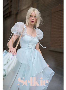 【经典礼服】海蓝泪仙女裙 长款显瘦手帕裙 Selkie Collection