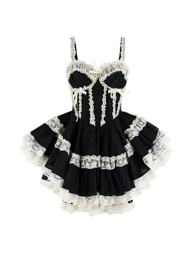 【鹦鹉梨严选】黑白吊带连衣裙Selkie collection SKODSO5028VLTL