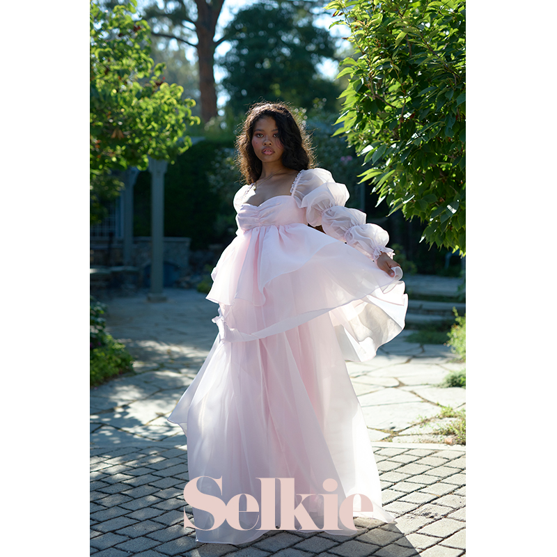 Selkie柔粉色月光礼服裙