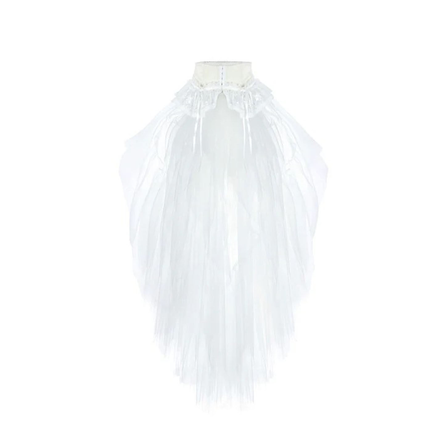 NYE新年礼物|绝美秀款 薄纱女主 半身白色纱裙 Selkie Collection