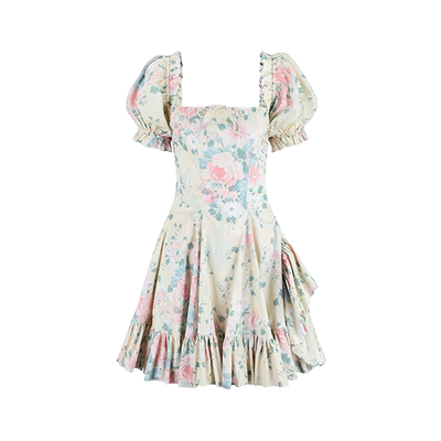 【徐如蓝同款】晨曦春意 后背绑带 迷你连衣裙Selkie collection