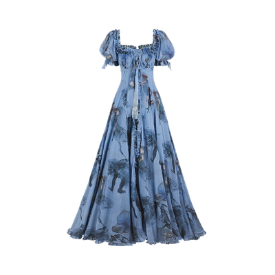 德加艺术系列|海莲娜礼服 蓝底少女描稿 Selkie collection