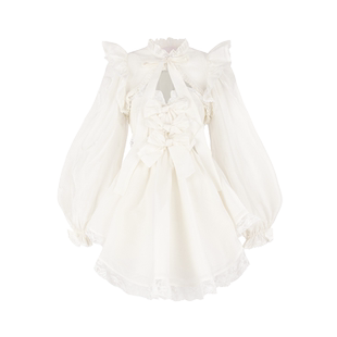 【婚纱系列】Selkie Collection 象牙白丝绵抹胸蛋糕裙披肩两件套