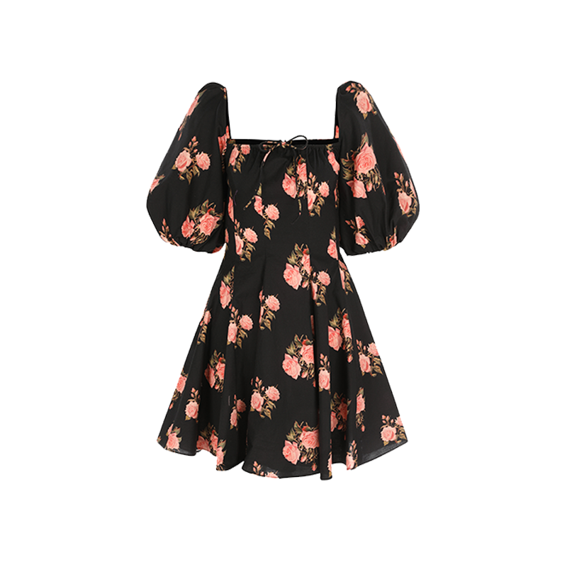 Selkie黑夜粉瑰茶歇裙