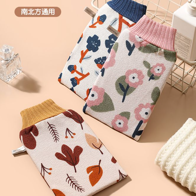 搓澡巾浴花二合一女士专用双面洗澡巾家用搓澡神器搓后背沐浴手套