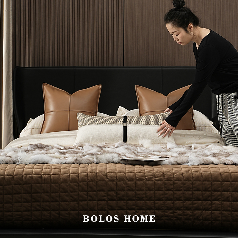 柏洛斯客厅沙发抱枕组合高档布艺