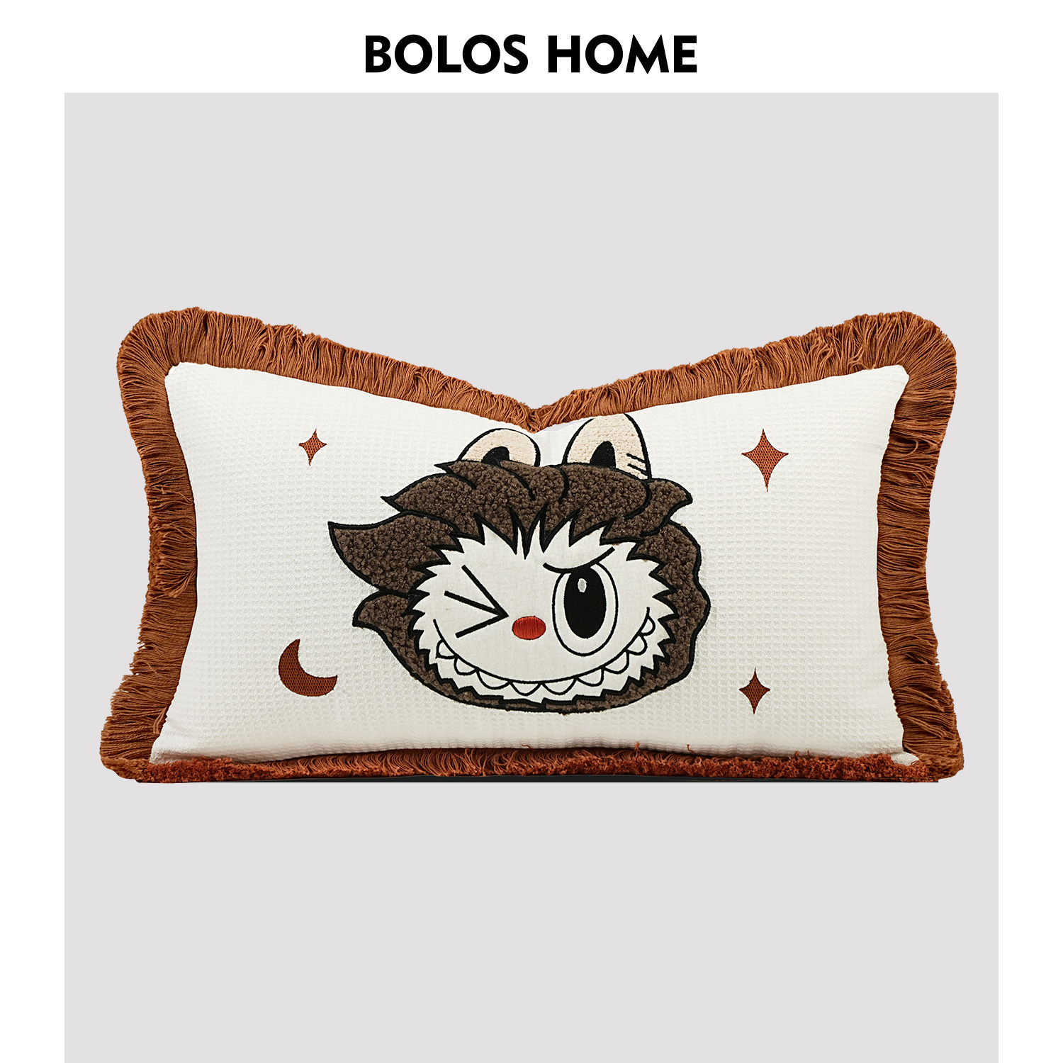 BOLOS HOME高级卡通客厅沙发抱枕靠背阳台飘窗靠枕套卧室床头靠垫