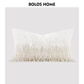 柏洛斯Hand woven客厅沙发腰靠枕轻奢样板房别墅高端颜值长条抱枕