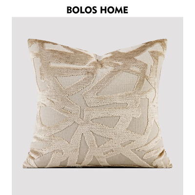 立体浮雕法式割绒抱枕
