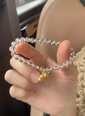 黄金好柿花生手链足金999吊坠纯金新款送女友老婆七夕情人节礼物