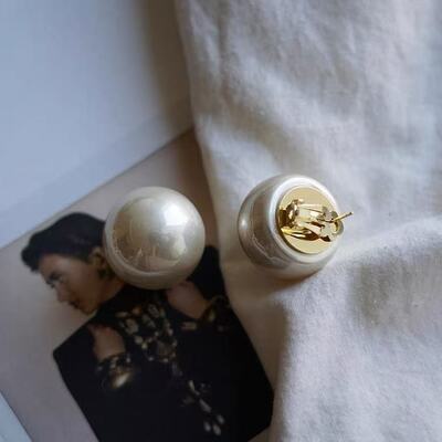 夸张法式 /复古半珍珠设计感时尚耳环耳拍个性小众设计感新款女夏