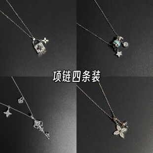 Vintage古著Buliexx设计项链时尚气质百搭锁骨链