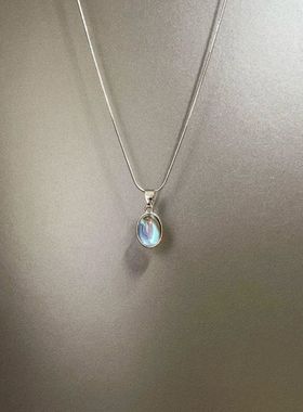 Vintage古着 Titanium steel moonstone项链
