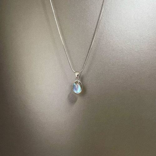 Vintage古着 Titanium steel moonstone项链