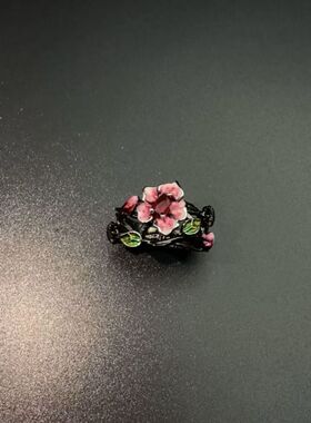 Vintage古着 Gothic ruby rose戒指