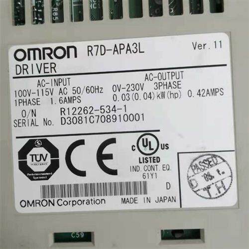 R7D-APA3L欧姆龙伺服驱动器成色漂亮保修3个月 议价