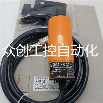 全新易福门电容式传感器KB5001 KB-3020-ANKG/NI质量保证