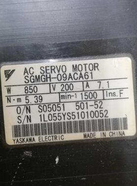 SGMGH-09ACA61 伺服电机 成色漂亮 保修3个月 议价