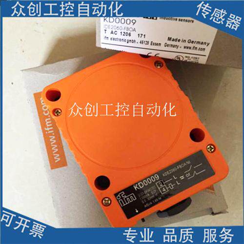全新易福门KD0009 电容式 KDE2060-FBOA/NI传感器