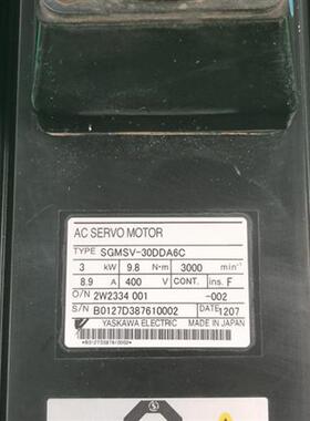 SGMSV-30DDA6C 伺服电机成色如图保修三个月  询价