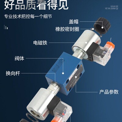 新款北京液压电磁阀换向阀4WE6J 6D E H G  M 双向三位四现货