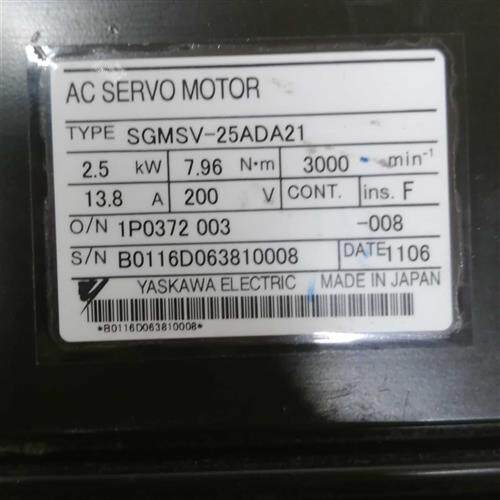 SGMSV-25ADA21 伺服电机 成色漂亮 保修3个月 议价