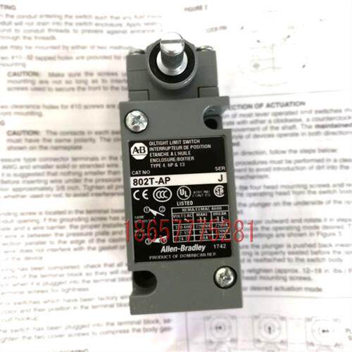 美国原装进口正品 AB 802T-AP Allen-Bradley行程开关原包装