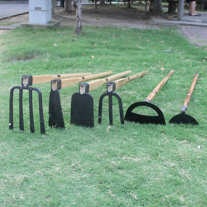 热销锄头家用农具种菜挖土除草两用开荒松土挖笋户外钓鱼农用木柄