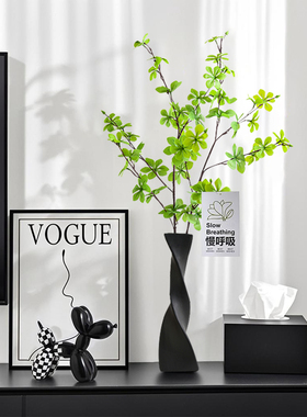 轻奢高级感陶瓷花瓶摆件客厅插花玄关电视柜绿植设计感小众软装饰