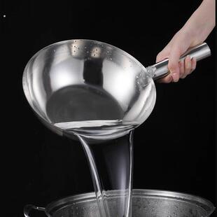 水瓢水勺家用不锈钢拌凉菜凉皮大水舀子商用厨房加厚马勺浇水瓢勺