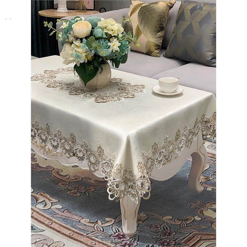 茶几桌布欧式轻奢长方形奢华餐桌桌布蕾丝高级感遮丑客厅家用盖布,居家布艺,桌布,淘宝优惠券,粉丝福利购,淘宝优惠卷