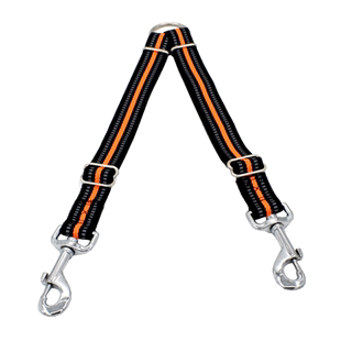 狗狗牵引绳一拖二遛狗绳双头两只狗小中大型犬宠物泰迪金毛狗链子